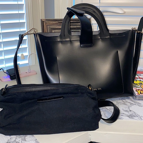 BRAND NEW BLACK FAUX LEATHER PURSE - Picture 4 of 4